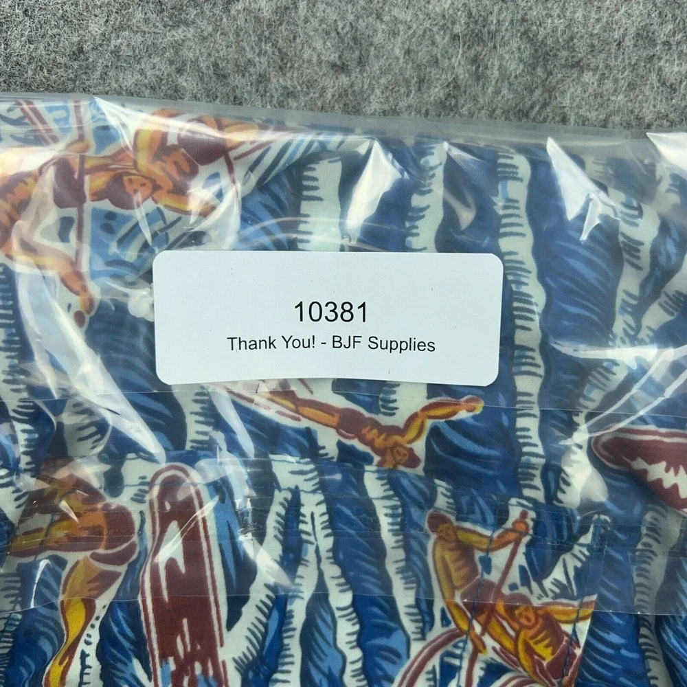 VTG Polo Sport Swim Shorts Mens XL Blue AOP Surf Lined Bathing‎ Suit Trunks Rare